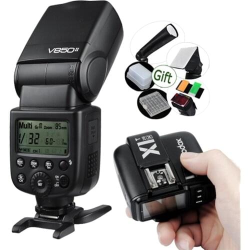 GODOX V850II 2000mAh Li-ion Battery Speedlite Flash + Ttransmiter X1T-C / X1T-N / X1T-S Trigger for Canon / Nikon / Sony Camera