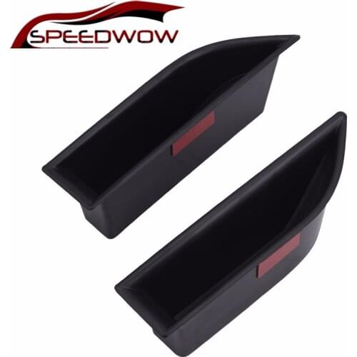 SPEEDWOW 2 Pcs Car Front Door Handle Storage Box Handle Container Box Holder Tray For Peugeot 5008 3008GT 2016 2017 2018