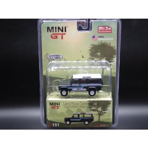 MINI GT 1/64 Land rover Defender 110 2021 Diecast Collection of Die-casting Simulation Alloy Model Children Toys