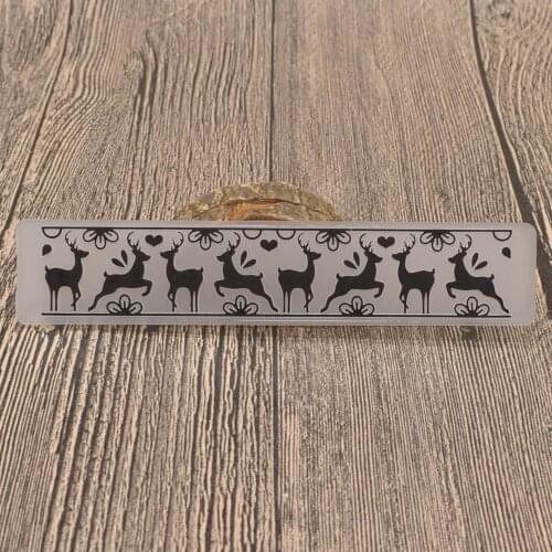 Animal Deer Plastic Embossing Folder Stencil Template For Scrapbooking Paper Birthday Christmas Card Decoration