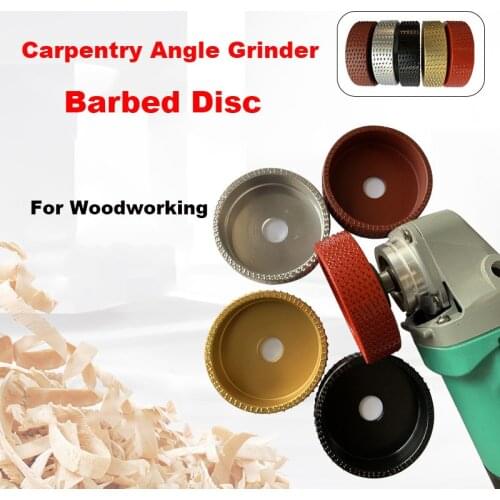 Carpentry Angle Grinder Barbed Disc Hard Round Grinding Wheel For Woodworking Angle Grinder Grinding Knife Root Carving Tea Disc