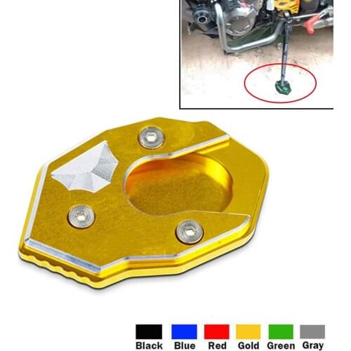 Motorcycle Kickstand Enlarger Plate Foot Side Stand Enlarge Extension For Kawasaki ZX10R ZX 10R ZX-10R ZX6R ZX-6R Z1000/SX Z800