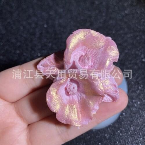 Crystal Drops Frosted Calla Lily Flower Storage Box Jewelry Accessories Silicone Mold 15-1082