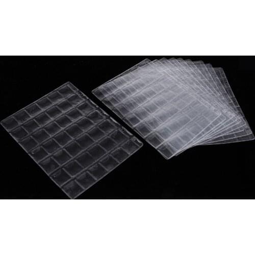 Clear Plastic Coin Collection Pocket Page Protectors Sheets 42 Pockets 10 Pages