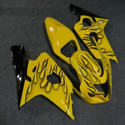 Custom motorcycle article for GSXR600/750 2004-2005 K4 gsx r600 04 05 year Fairings+Screws+black flames