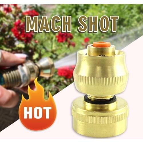 Water Pipe Booster Mach Shot Connectors Hose Tap Adaptor Garden Irrigation Universal Brass Connector Watering Pipe Fitting Set