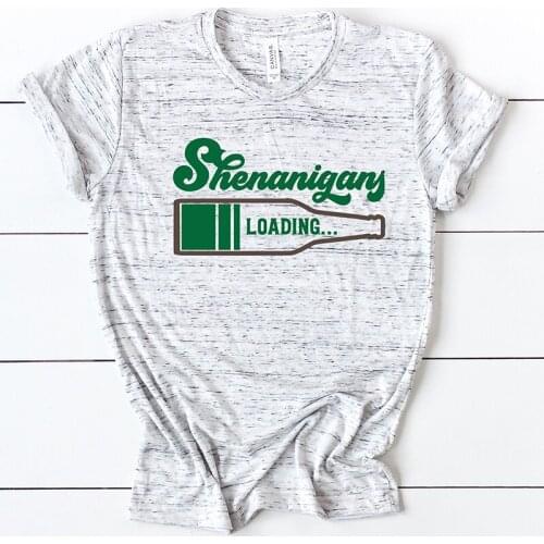 Tee Lets Day Drink Shirt Funny St Patricks Day Tshirt Girls Drinking Cute s Women Clothes Harajuku Fashion