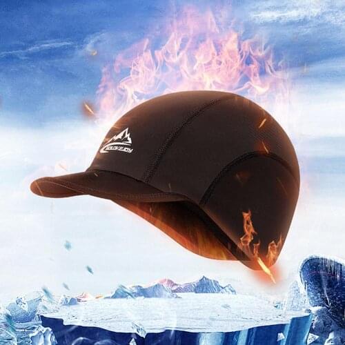 Winter Warm Thicken Cycling Cap Windproof Thermal Elastic Hat Waterproof Ear Flaps Protect Bike Cap For Outdoor Camping Riding