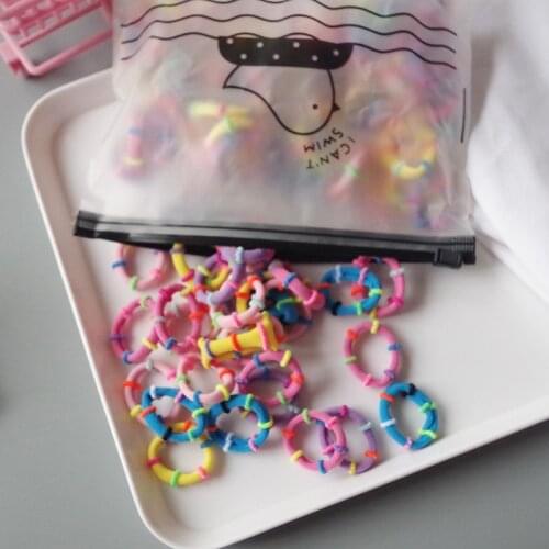 25/50/100pcs pack new candy color hair tie hair rope high elasticity does not hurt hair for girls&women hair accessories,ACC130