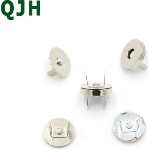 5 set / lot black silver sew on button metal magnetic snaps for wrap bag diy scrapbooking clothing accessories