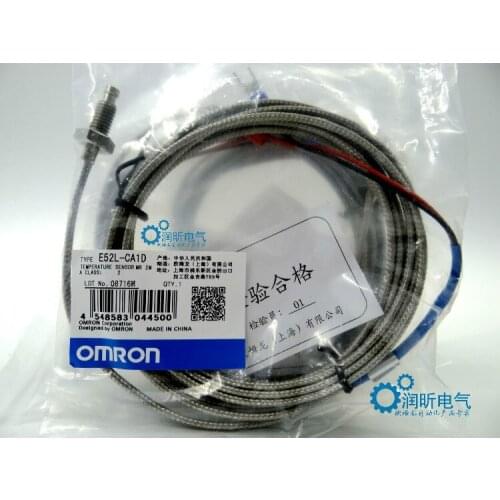 2 pieces of Authentic Omron original authentic K-type thermocouple E52L-CA1D M6 2M thread sensor