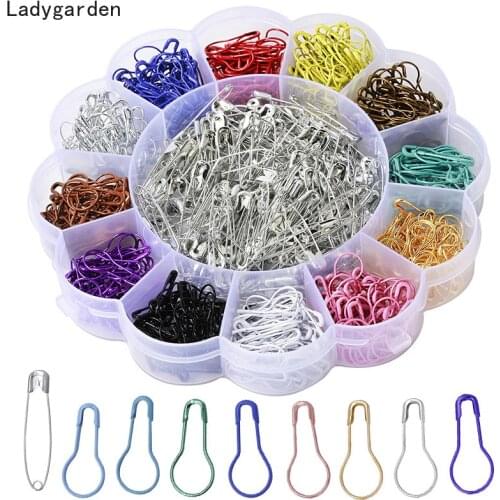 800PCS 32MM Safety Pins, Colourful Painted Safety Pins, Large Safety Pins for Art Craft Sewing Jewelry Making with Storage Box