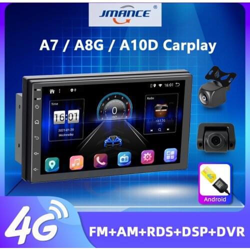 JMANCE 2 Din Android 10 Carplay car radio GPS Bluetooth 4G Net Audio Stereo WIFI USB FM 2Din Auto Autoradio For VW Nissan toyota