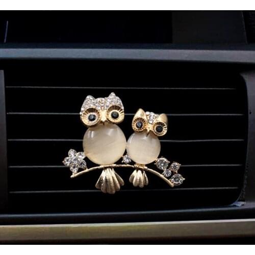 Owl Style car air freshener perfume bottle diffuser in the car auto Air conditioner outlet vent air Perfume clip