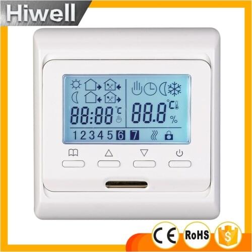 Free shipping Weekly programmable thermostat digital thermostat for floor heating mat heating film heating cable heating panel