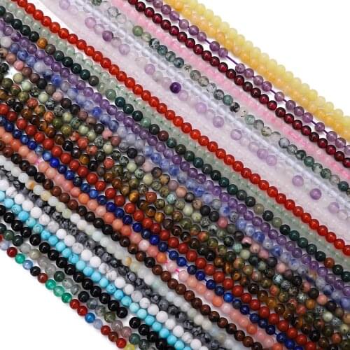 High Quality Wholesale Natural Stone Beads Rose Quartzs Amethysts Agates Beads for DIY Jewelry Making Beadwork Bracelet