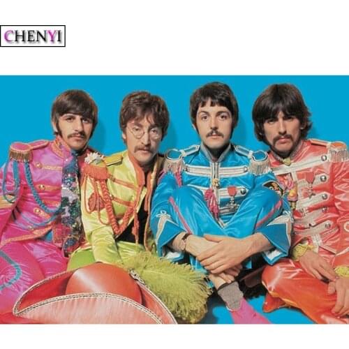 CHENYI 5D Diy Diamond Painting Rock Band Star Embroidery Diamond Mosaic Cross Stitch Kits Needlework Paint By Number Home Decor