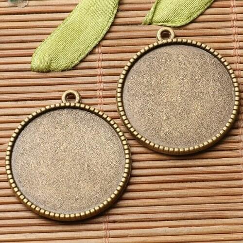Antiqued bronze color 2sided Round cabochon setting in 10/12/14/16/18/20/25mm to Choose lot 10pcs