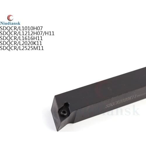 External Turning Tool Holder SDQCR1010H07 SDQCR1212H07 Metal Lathe Cutting Tools Lathe CNC Machine Turning ToolsSDQCL1212H07