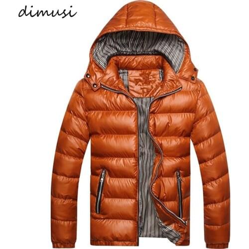 DIMUSI Winter Men Jacket Fashion Cotton Thermal Thick Parkas Male Casual Outwear Windbreaker Hoodies Brand Clothing 5XL,TA253