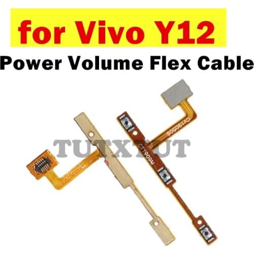 For Vivo Y12 Power Volume Flex Cable ON OFF Side Button Switch Flex Cable Replacement Repair Spare Parts