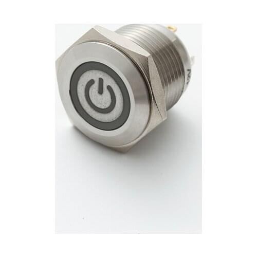 ELEWIND 16mm illuminated power symbol push on switchs(PM161F-10ET/J/B/12V/S)