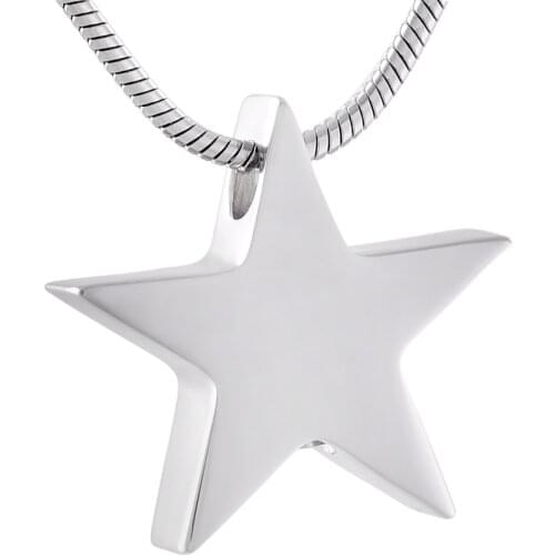 Shining Star Keepsakes Cremation Ashes Jewelry Collection Urn Necklace Memorial Ashes Holder Stainless Steel Pendants