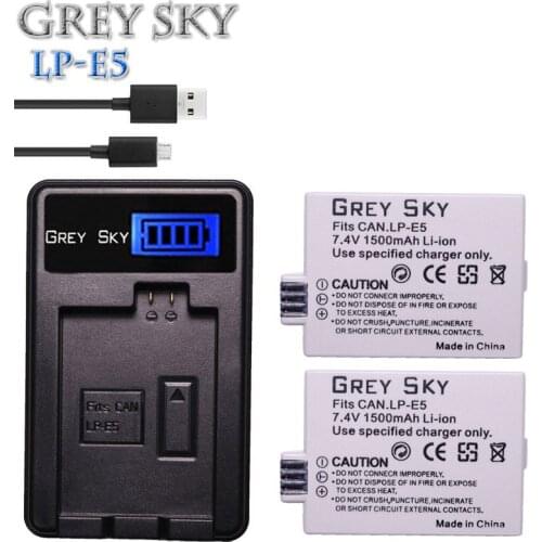 LP-E5 LPE5 LP E5 li-ion camera battery high capacity 7.4V 1500mah for Canon Eos 450D 500D 1000D Kiss X3 Kiss F Rebel Xsi