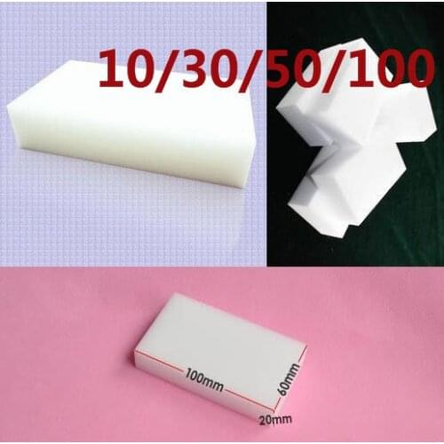 100pcs Cleaning Sponges Melamine Foam Sponge Magic Sponge Eraser Melamine Cleaner for Kitchen Office Bathroom Dropship