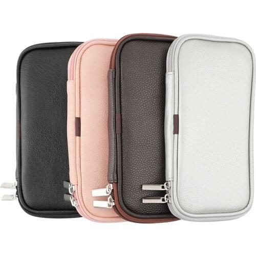 Mini Beauty Cosmetic Case Makeup Brush Box Organizer Artist Multi Functional Cosmetic Zipper Bag for Travel & Home