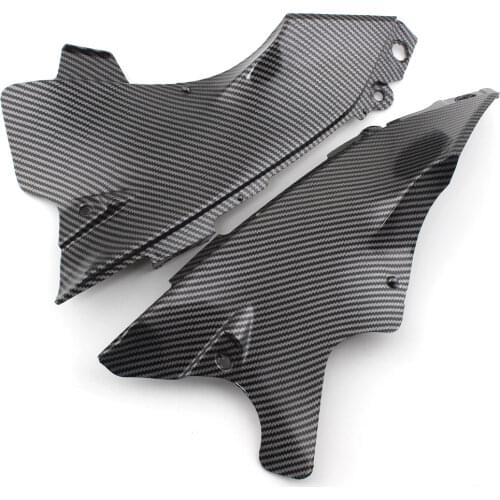 Motorcycle Carbon Fiber Paint Air Tube Duct Cover Fairing Side Cover For Yamaha YZF R1 YZF-R1 2004 2005 2006