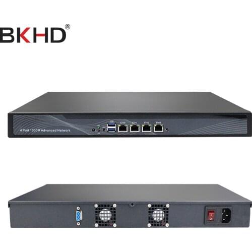 Intel Celeron J1900 4LAN 1U Network Server Firewall Appliance with Pfsense Openwrt X86 DD-WRT 1U rack mount