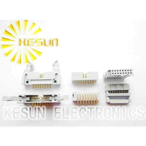 100PCS/LOT Full Gold 3U DC3-10P 2.54mm Straight Male Box Header High quality