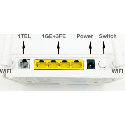 20PCS Original HUAWEI GPON ONU HS8545M5 FTTH ONT Modem 1GE+3FE+1TEL+USB+WIFI (2.4g 5g) Same function as Huawei HG8456M HS8545M