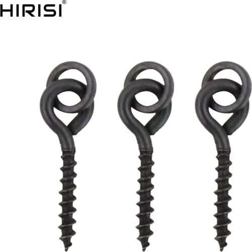 50 Boilies Screw with Solid Ring Chod Rigs Carp Fishing Hair Tackle Accessory