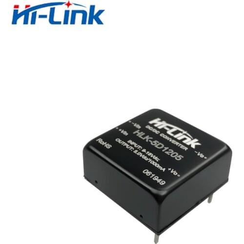 Free shipping 2 pcs/lot HLK-5D1205/5D1212/5D1215/5D1224 DC DC 5W voltage stabilizing 4:1 wide voltage input power supply module