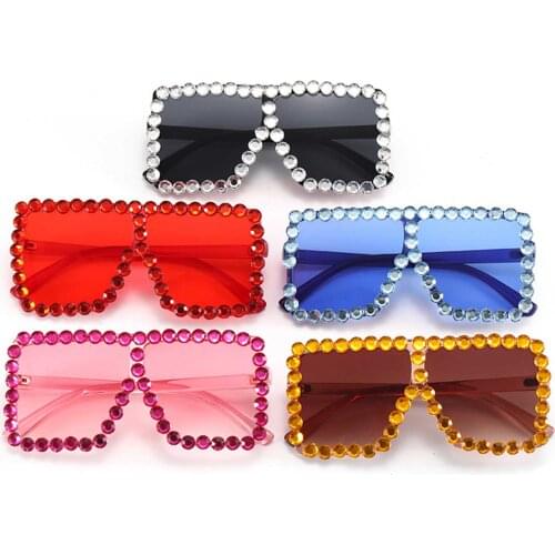 Pudcoco 5 Colors Children Lightweight Sunglasses Trapezoid Shape Sunglasses For Boys and Girls Red/ Tawny/ Pink/ Blue/ Grey