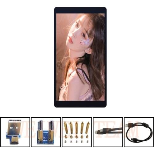 For Raspberry Pi 3 Model B B+ display 5.5 inch OLED AMOLED LCD Capacitive Touch Scree with Toughened Glass Cover board