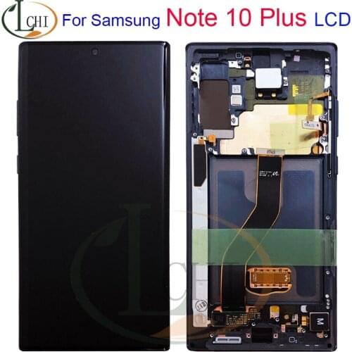 For Samsung Galaxy Note 10 plus N975 LCD Display with frame Touch Screen Digitizer For Samsung N975F N975U N975W Note 10 pro LCD