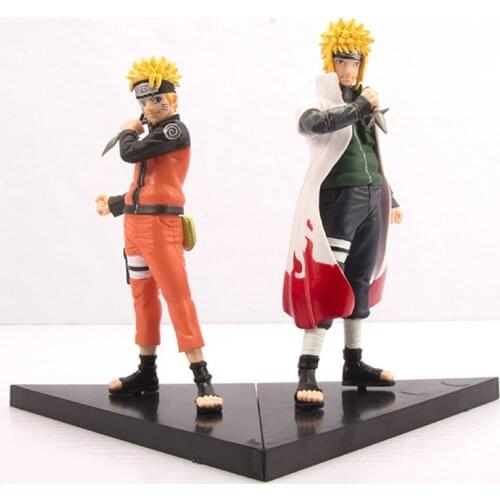 18cm Anime Naruto Uzumaki Naruto Namikaze Minato PVC Action Figure Model Toys Doll Decorative ornaments gift
