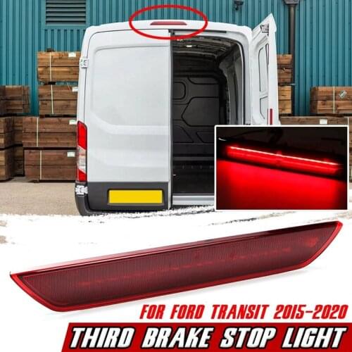 Red Car 3Rd Rear Third Brake Light Lamp Stop Light High Mount Lamp for Ford Transit 2015-2020 BK3Z13466A BK3Z13466C