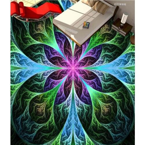 Colorful 3d floor wallpapers 3D wallpaper floor for living room Custom Photo self-adhesive 3D floor
