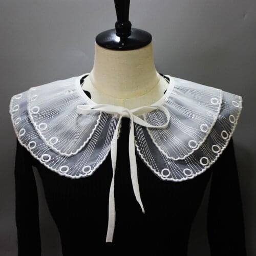 Linbaiway Fashion Womens Summer Dress Fake Collars Ladies Shirts Detachable Collar Necklace False Collar Shawl Wrap Decor