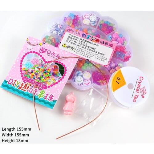 All Kinds Of Colorful Beads Set Box Childrens Creative Beaded Diy Bracelet Necklace Making Birthday Gift Jewelry