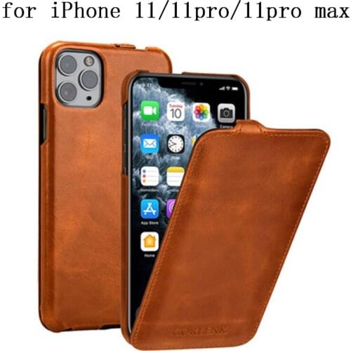 New Fashion Phone Case for iPhone11 Genuine Leather Cover foriPhone 11 Pro Max Business Flip Shell Skin foriPhone 11Pro