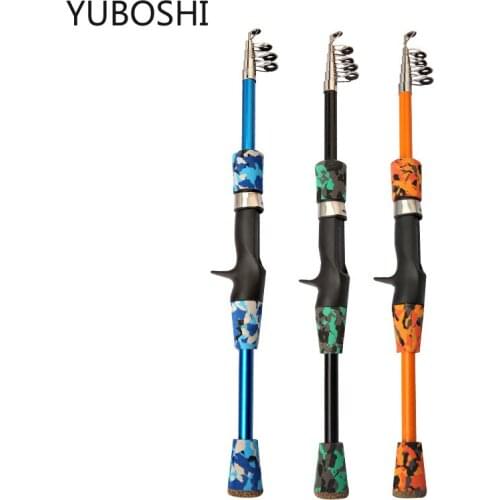 YUBOSHI Portable Pocket Mini Telescopic Fishing Rod Carps Fishing Rod 1.6-4.2m For Outdoor River Lake Fishing