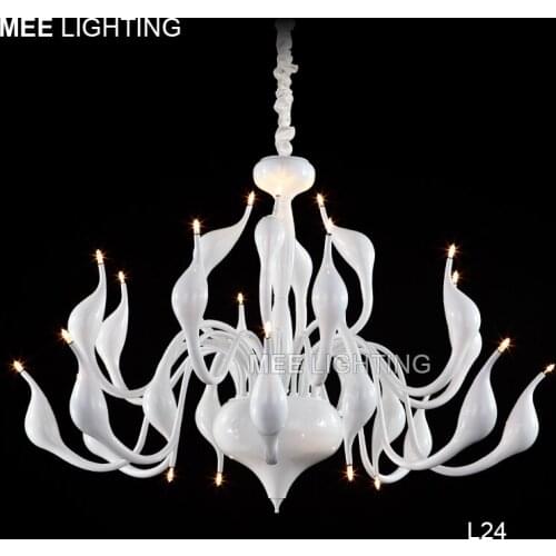 European Swan Candle Ceiling Light G4 Bulb Art Deco Illumination Ceiling Lamp Lustre for Living room Indoor Lighting for Ceiling