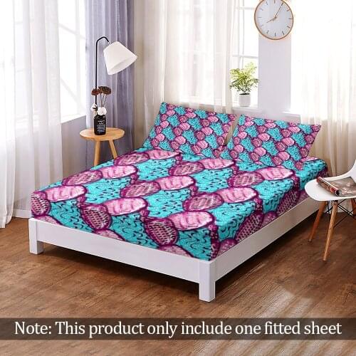 Custom Elastic Band Bed Sheet 3D Print Fashion Simple Line Fitted Sheet Modern Bedroom Decor Girls Boys Adult Queen King