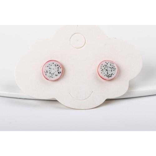 Ceramic Stud Earrings Womens DIY Girl Jewelry Accessories Korean style Cute Colorful Summer Earring Mixed Styles #KZ513