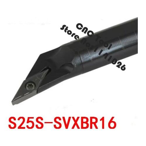S25S-SVXBR16 CNC Boring Bar, Internal turning tools holder,indexable Lathe cutting tool,Turning Tool holder for VBMT1604 Insert